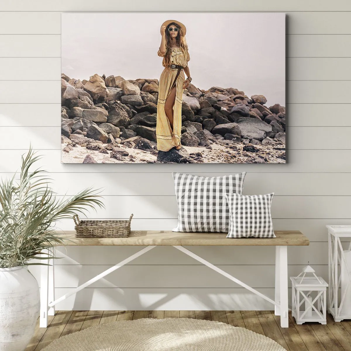 Schilderen op canvas - De magie van stenen - 100x70 cm