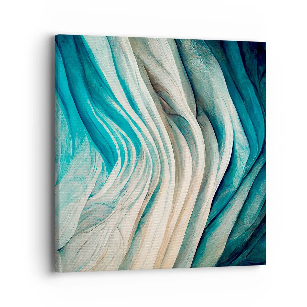 Schilderen op canvas - Blauwe onverzadigbaarheid - 40x40 cm