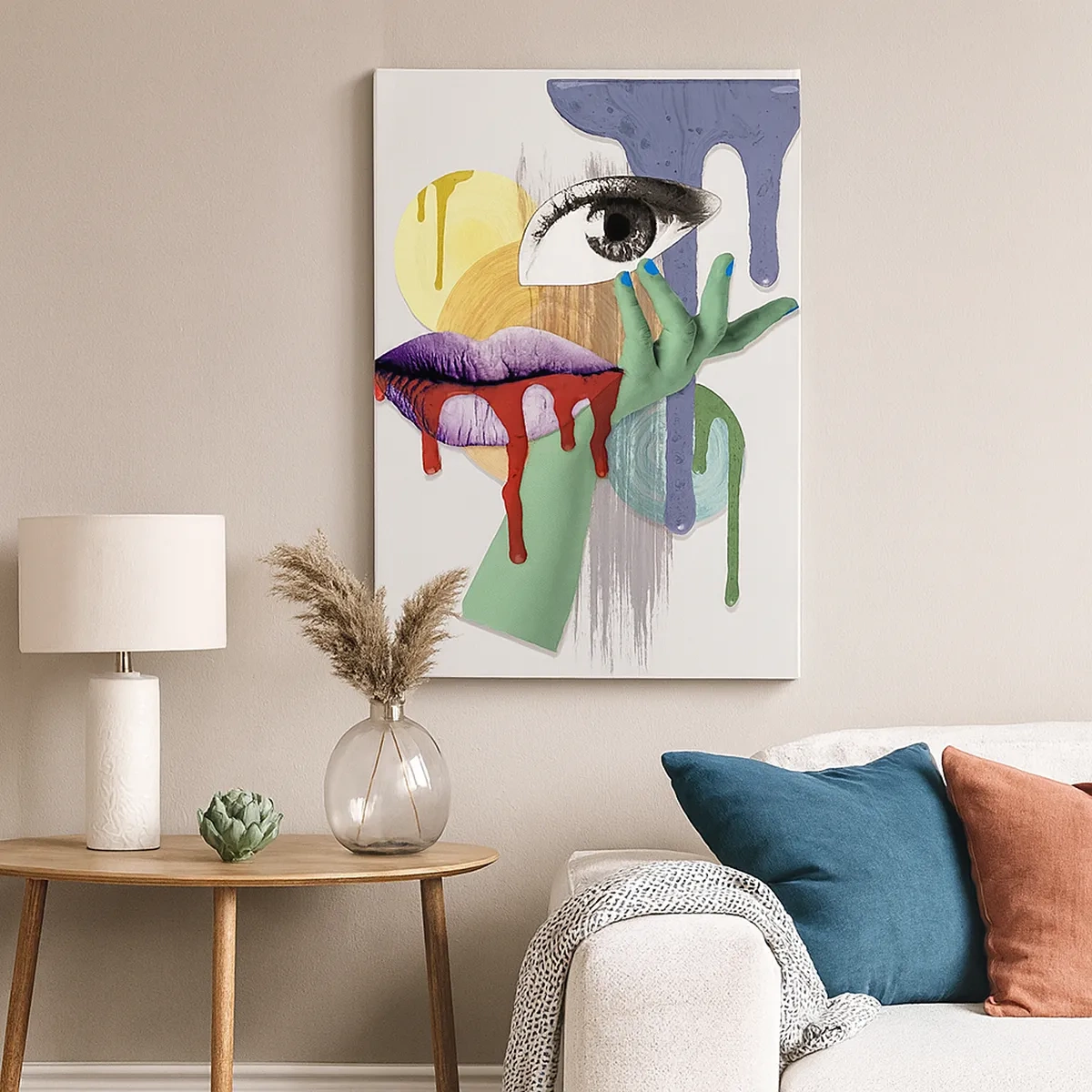 Schilderen op canvas - Een gedeconstrueerd portret - 50x70 cm