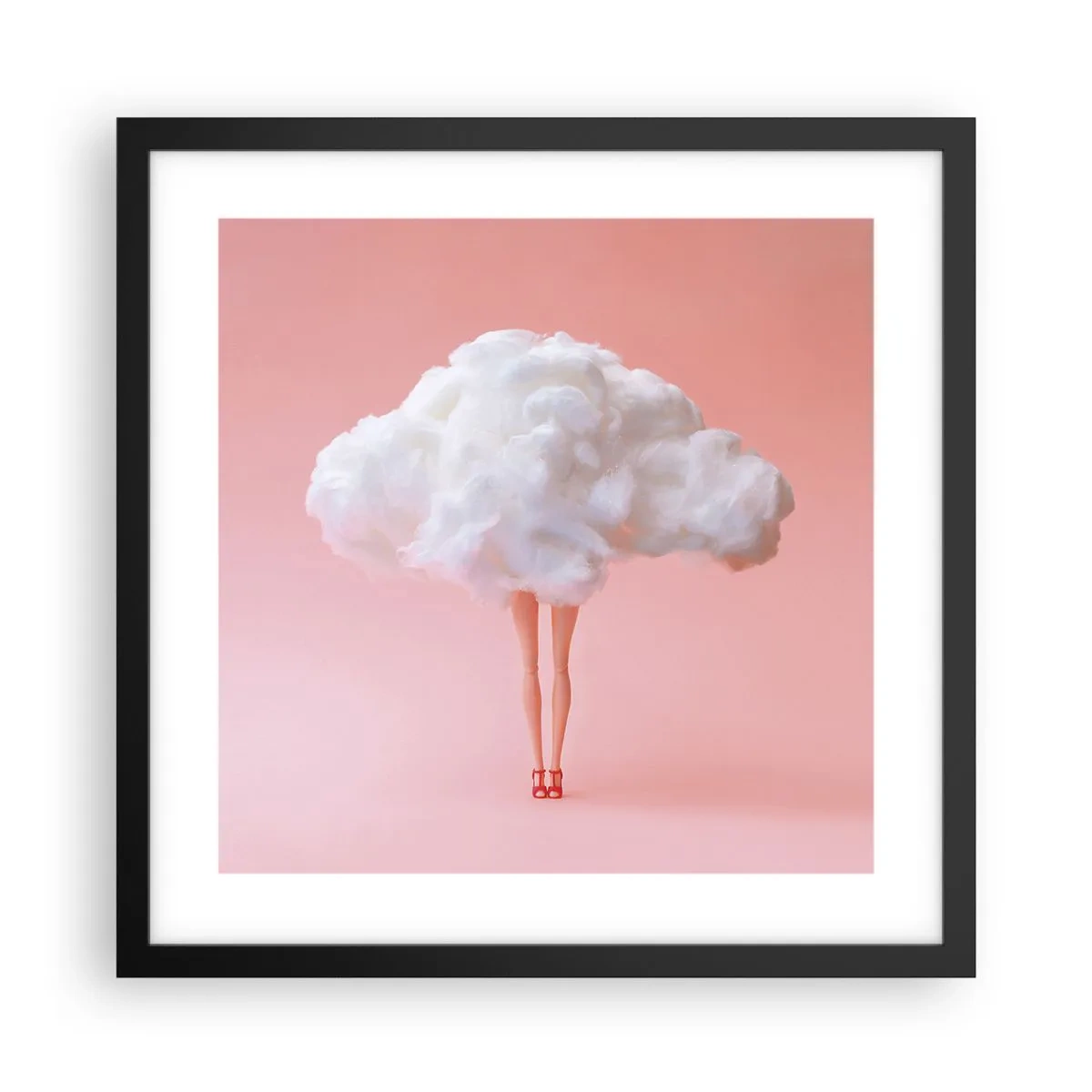 Poster in een zwarte lijst - Zoete belofte - 40x40 cm