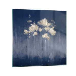 Schilderen op glas - Als bloemblaadjes in de wind - 30x30 cm