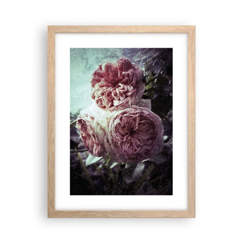 Een poster in een licht eiken lijst - In een romantische sfeer - 30x40 cm