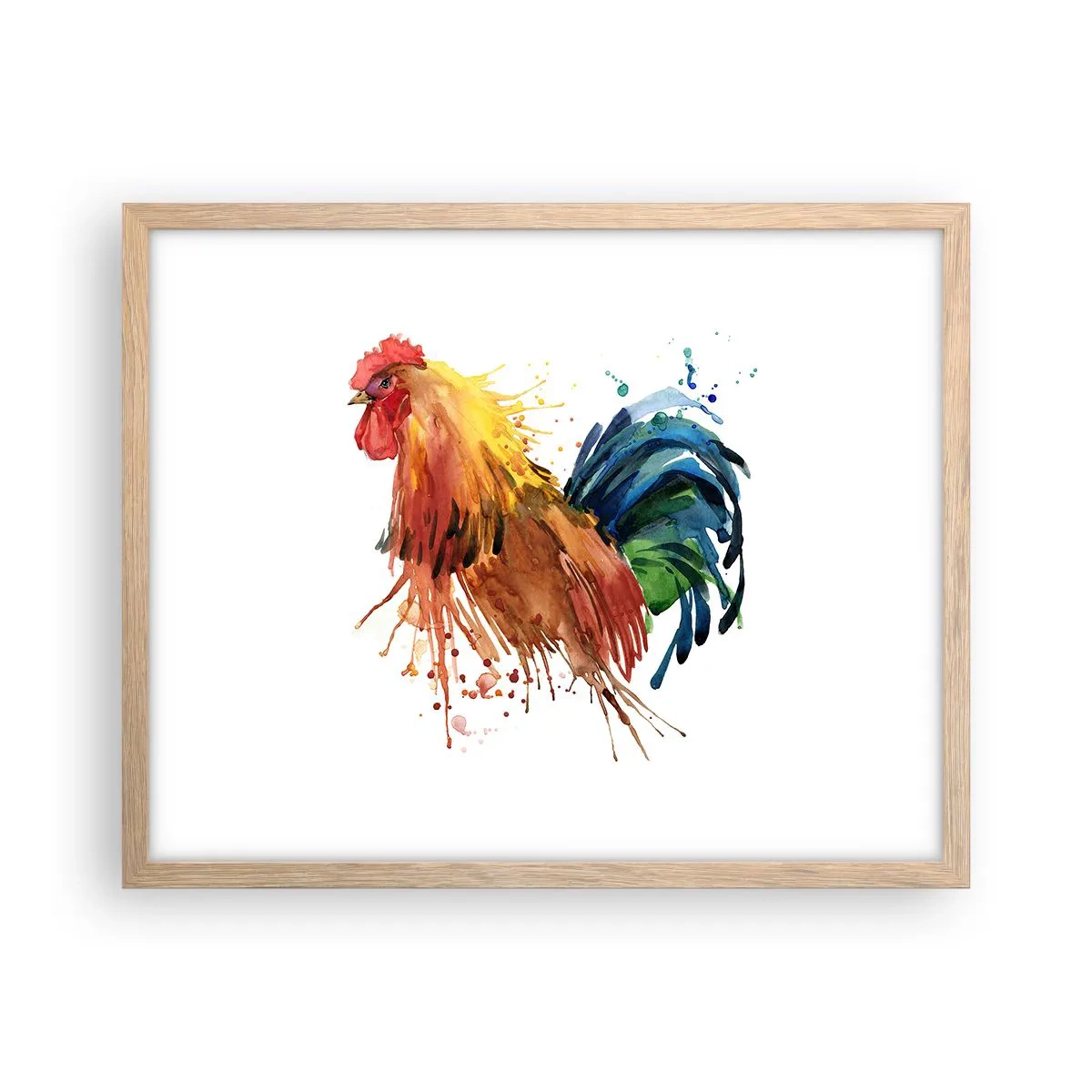 Een poster in een licht eiken lijst - Koninklijk gewaad, koninklijke trots - 50x40 cm