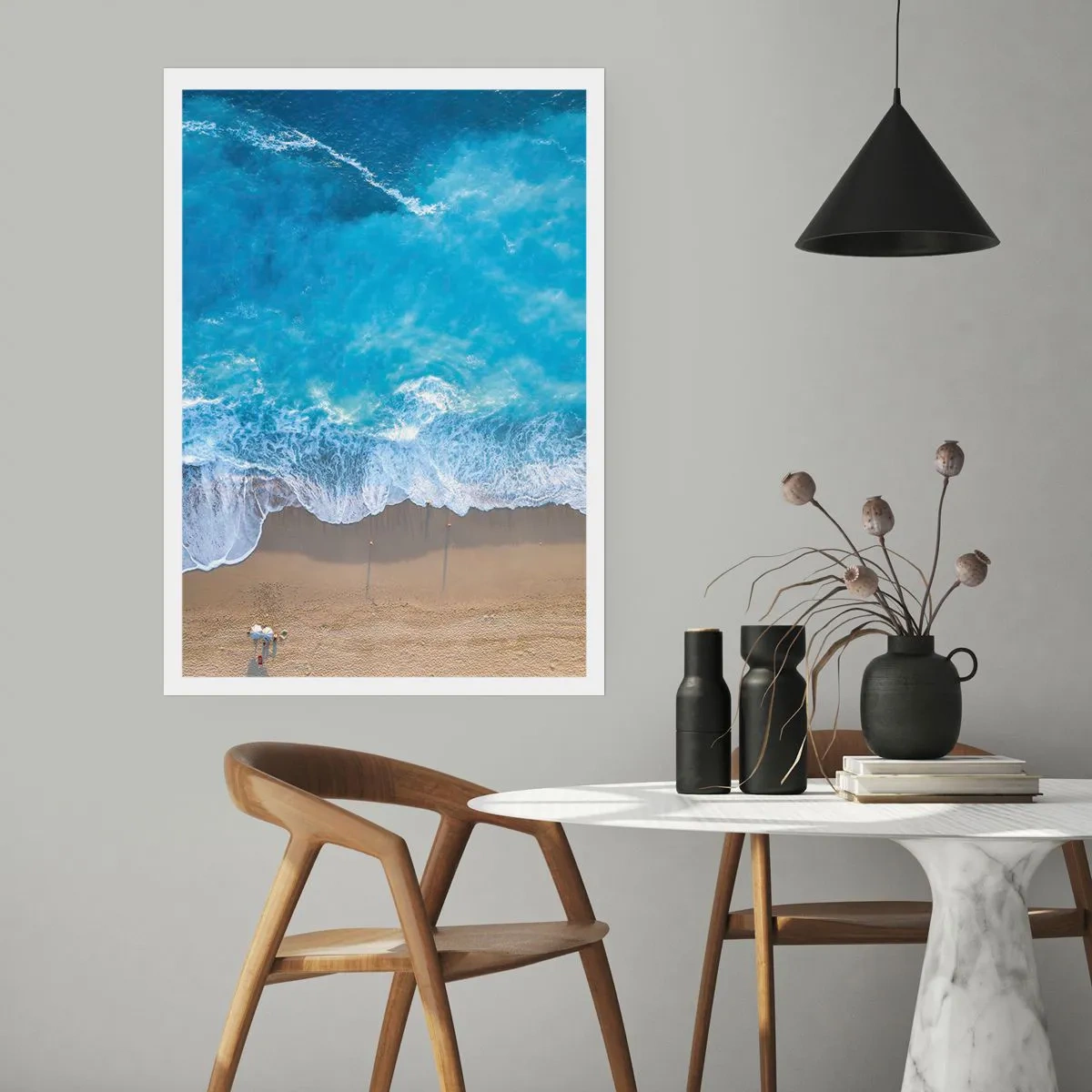 Poster - De kracht van blauw - 40x50 cm