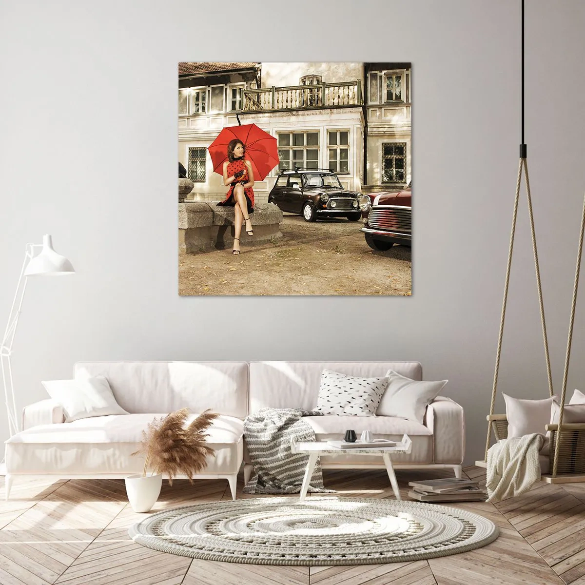 Schilderen op canvas - Een sentimentele mini-reis - 70x70 cm