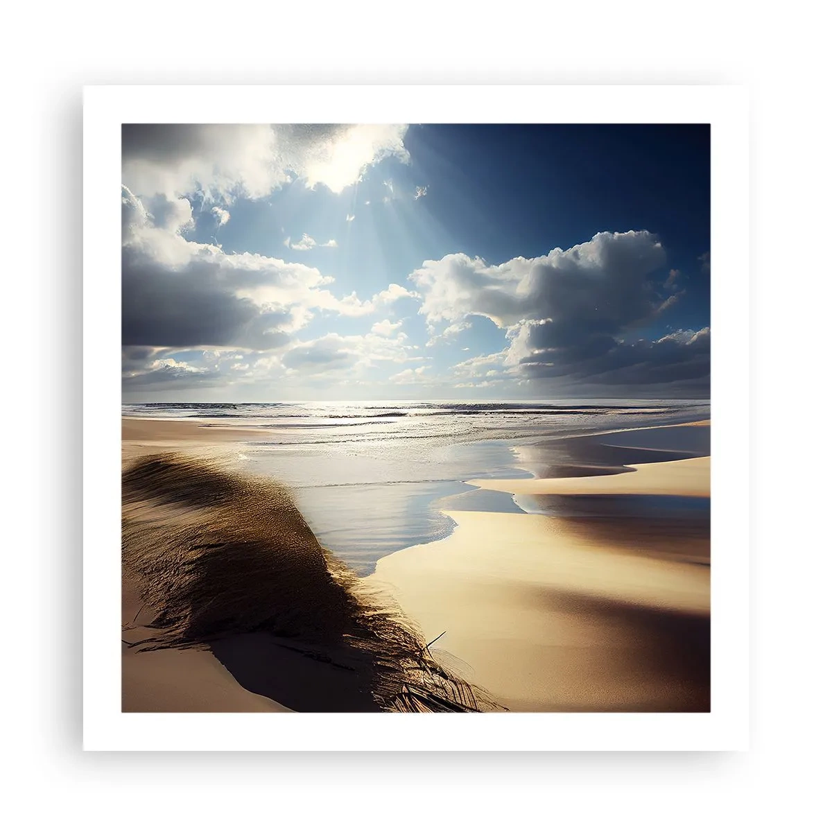 Poster - Strand, wild strand - 60x60 cm