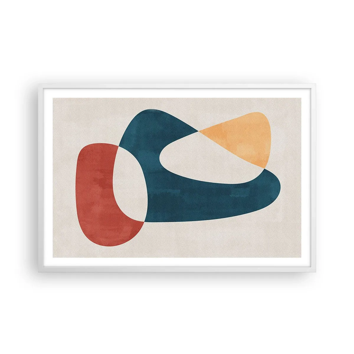 Poster in een witte lijst - Invloeden en metamorfoses - 91x61 cm