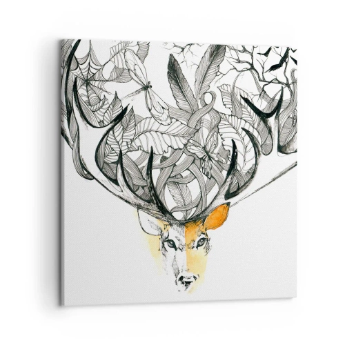 Schilderen op canvas - Hoorns van overvloed - 50x50 cm