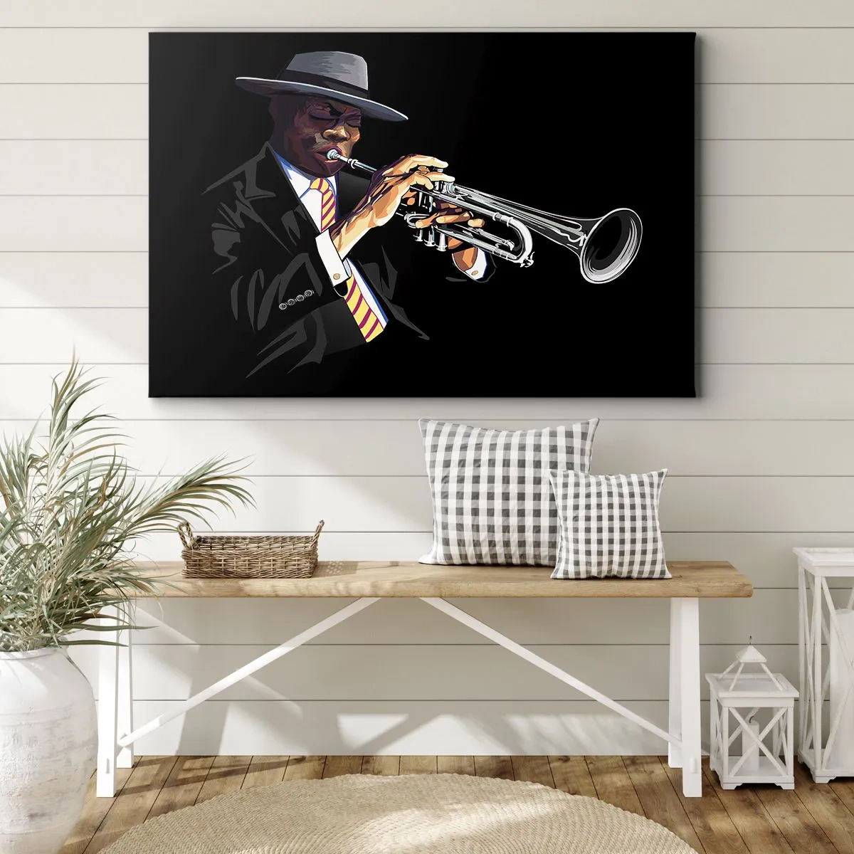Schilderen op canvas - Charme van oude school - 100x70 cm