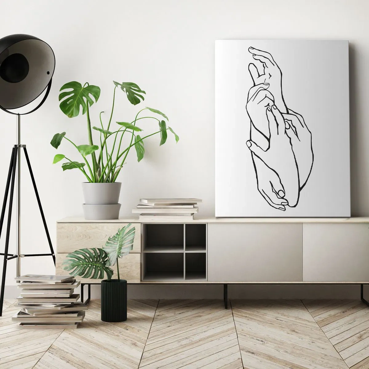 Schilderen op canvas - Goede aanraking - 80x120 cm