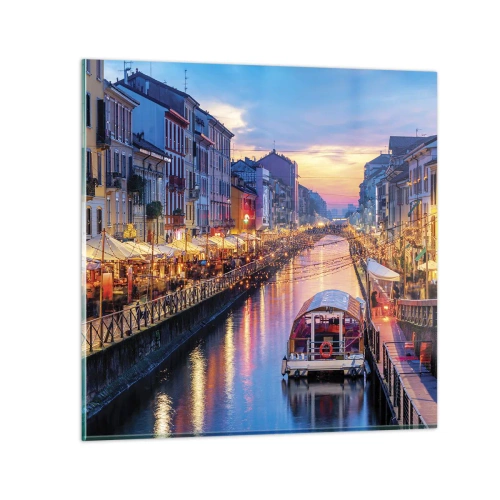 Schilderen op glas - Een avond vol licht en plezier - 50x50 cm