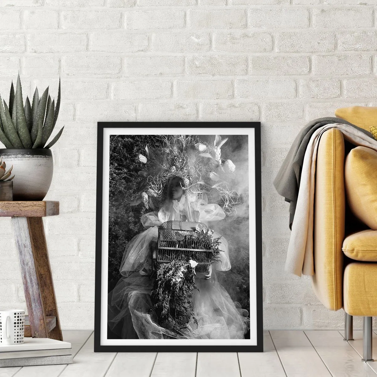 Poster in een zwarte lijst - Moeder zelf - Natuur - 40x50 cm