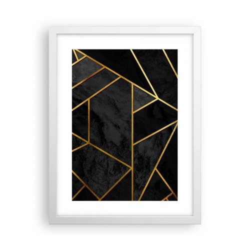 Poster in een witte lijst - Duisternis en glans - 30x40 cm