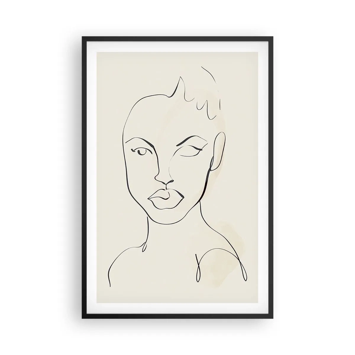 Poster in een zwarte lijst - Een overzicht van sensualiteit - 61x91 cm