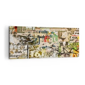 Schilderen op canvas - O, het gebeurt... - 100x40 cm