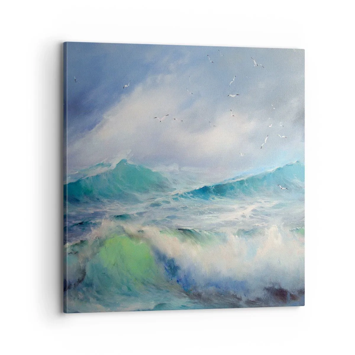 Schilderen op canvas - 'De wervelwind huilde van triomf...' - 70x70 cm