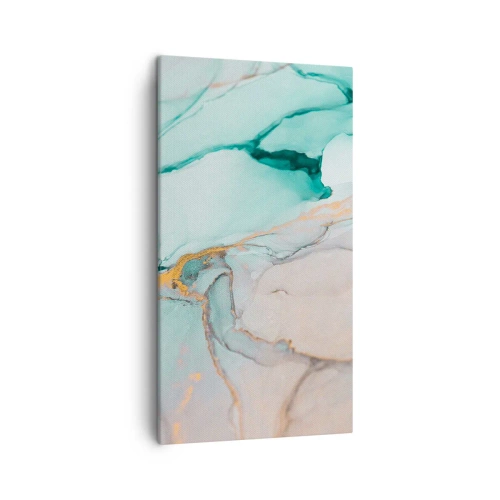 Schilderen op canvas - Een dans van vormen en kleuren - 45x80 cm