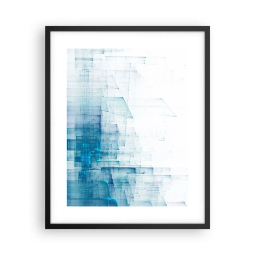 Poster in een zwarte lijst - Hoe ruimte geworden is - 40x50 cm