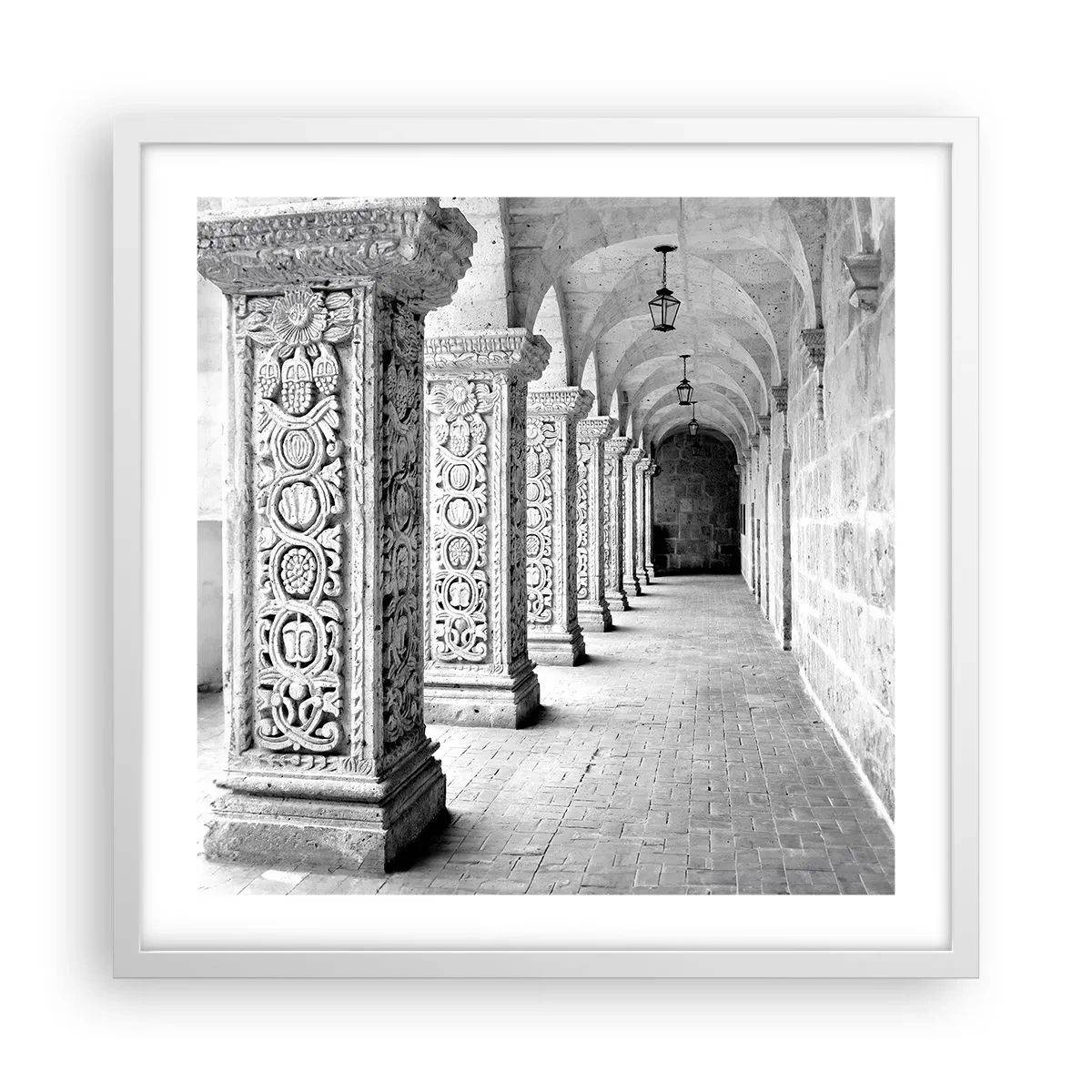 Poster in een witte lijst - En waar naar toe….? - 50x50 cm