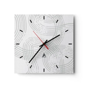 Wandklok - Klok - Er is geen rechte weg - 30x30 cm