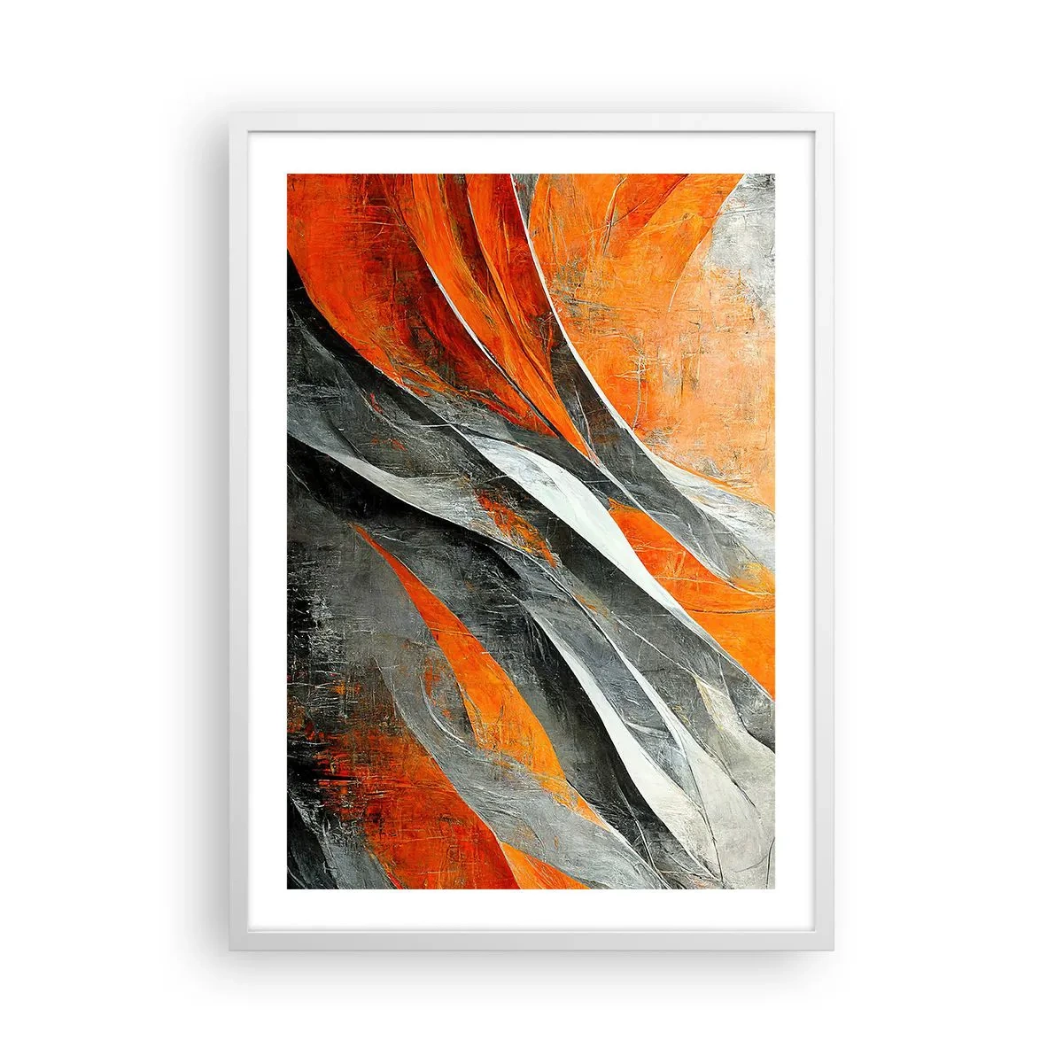Poster in een witte lijst - Hitte en koude - 50x70 cm