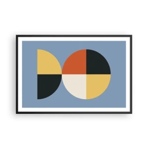 Poster in een zwarte lijst - Kijk en tel - 91x61 cm