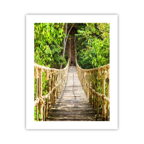 Poster - Opgeschort in het groen - 40x50 cm