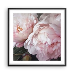 Poster in een zwarte lijst - In bloei gestopt - 50x50 cm