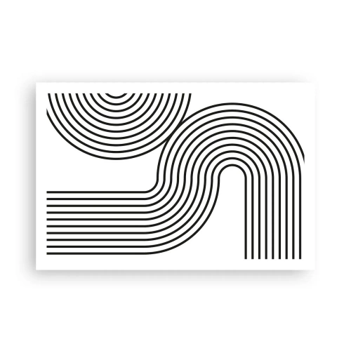 Poster - In de bocht - 91x61 cm