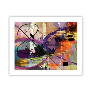 Poster - Je kunt rechtdoor of rondom - 50x40 cm