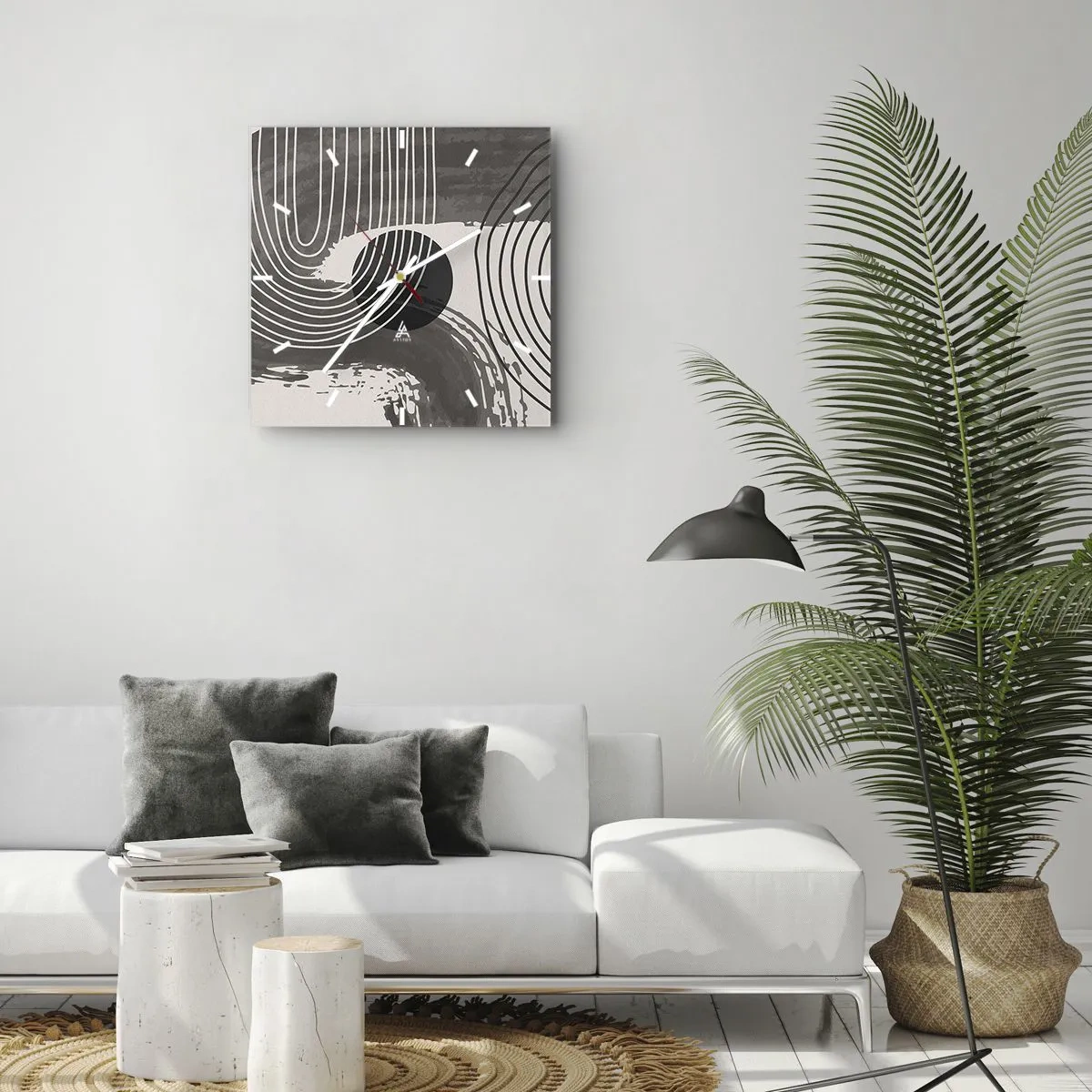 Wandklok - Klok - Het ovaal wint - 40x40 cm