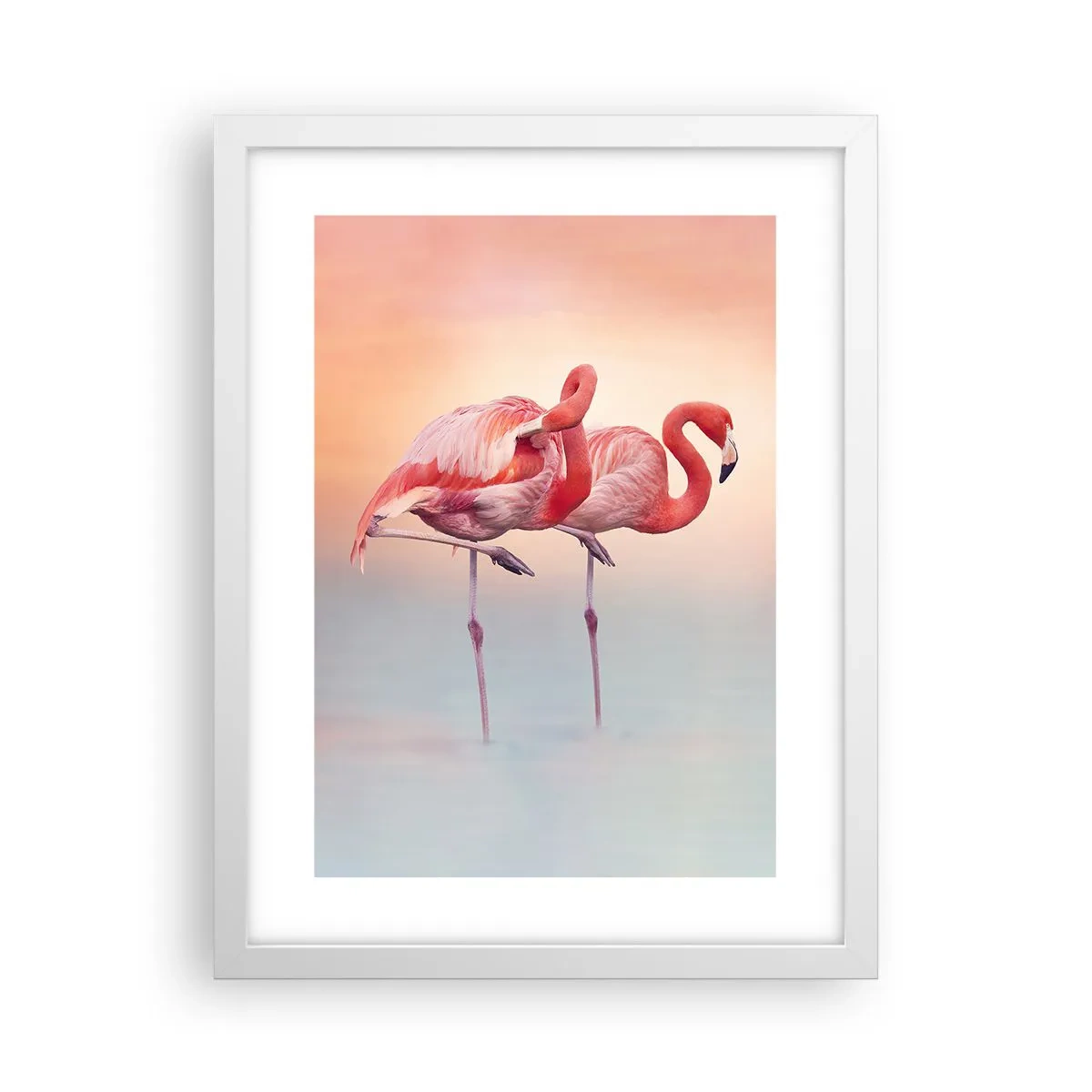 Poster in een witte lijst - De kleur van de ondergaande zon - 30x40 cm