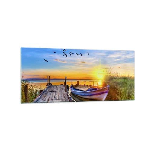 Schilderen op glas - Ik zie je morgen - 120x50 cm