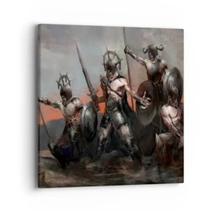 Schilderen op canvas - Met of op een schild - 40x40 cm