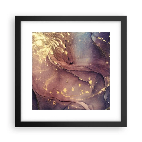 Poster in een zwarte lijst - Materie en geest - 30x30 cm