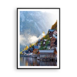 Poster in een zwarte lijst - Alpine sfeer - 70x100 cm