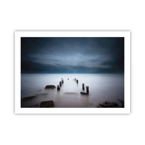 Poster - Peinzend meer - 70x50 cm