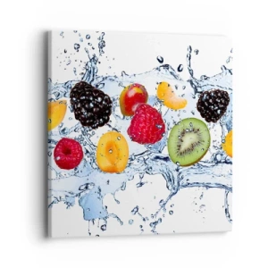 Schilderen op canvas - Veel plezier met ons - 40x40 cm