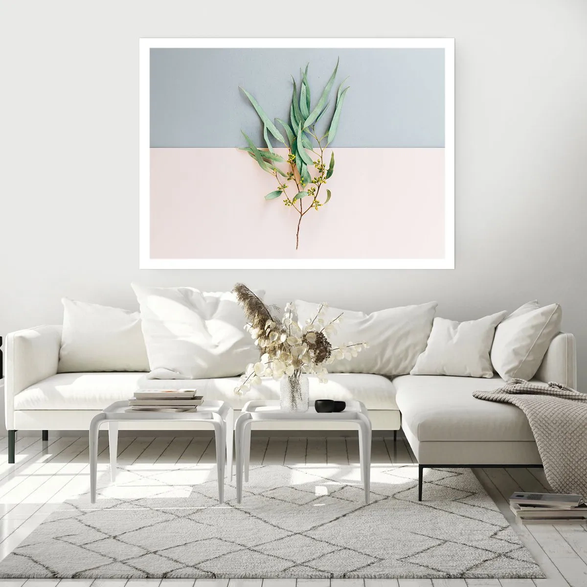 Poster - Subtiliteit in pastelkleuren - 100x70 cm