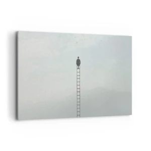 Schilderen op canvas - Stap verder op! - 120x80 cm