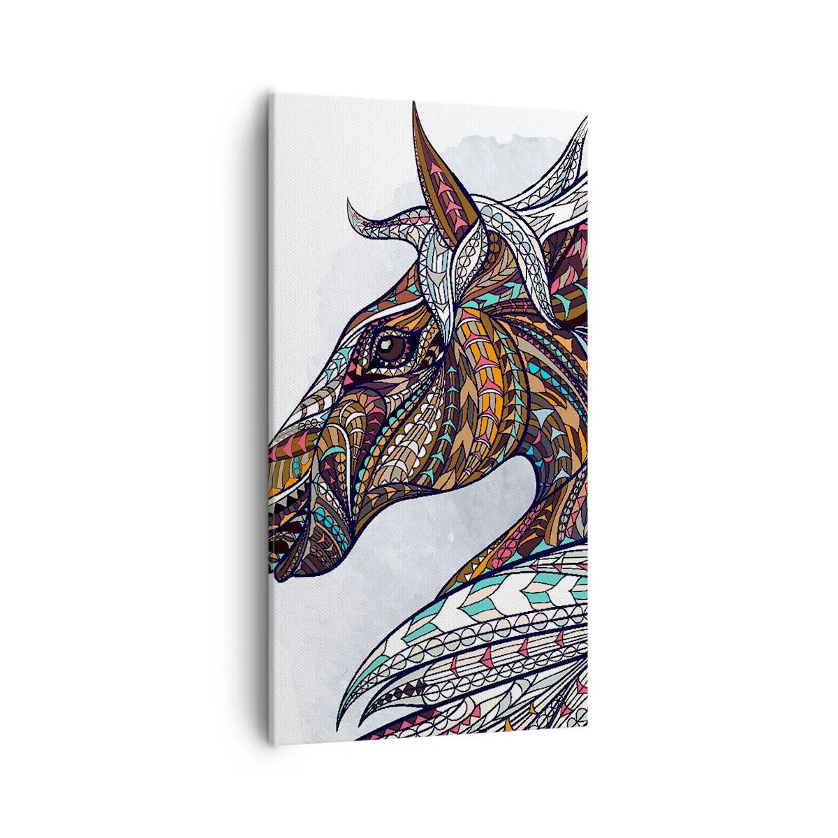 Schilderen op canvas - Keltisch strijdersros - 55x100 cm