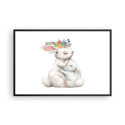 Poster in een zwarte lijst - Het is het beste met mama - 91x61 cm