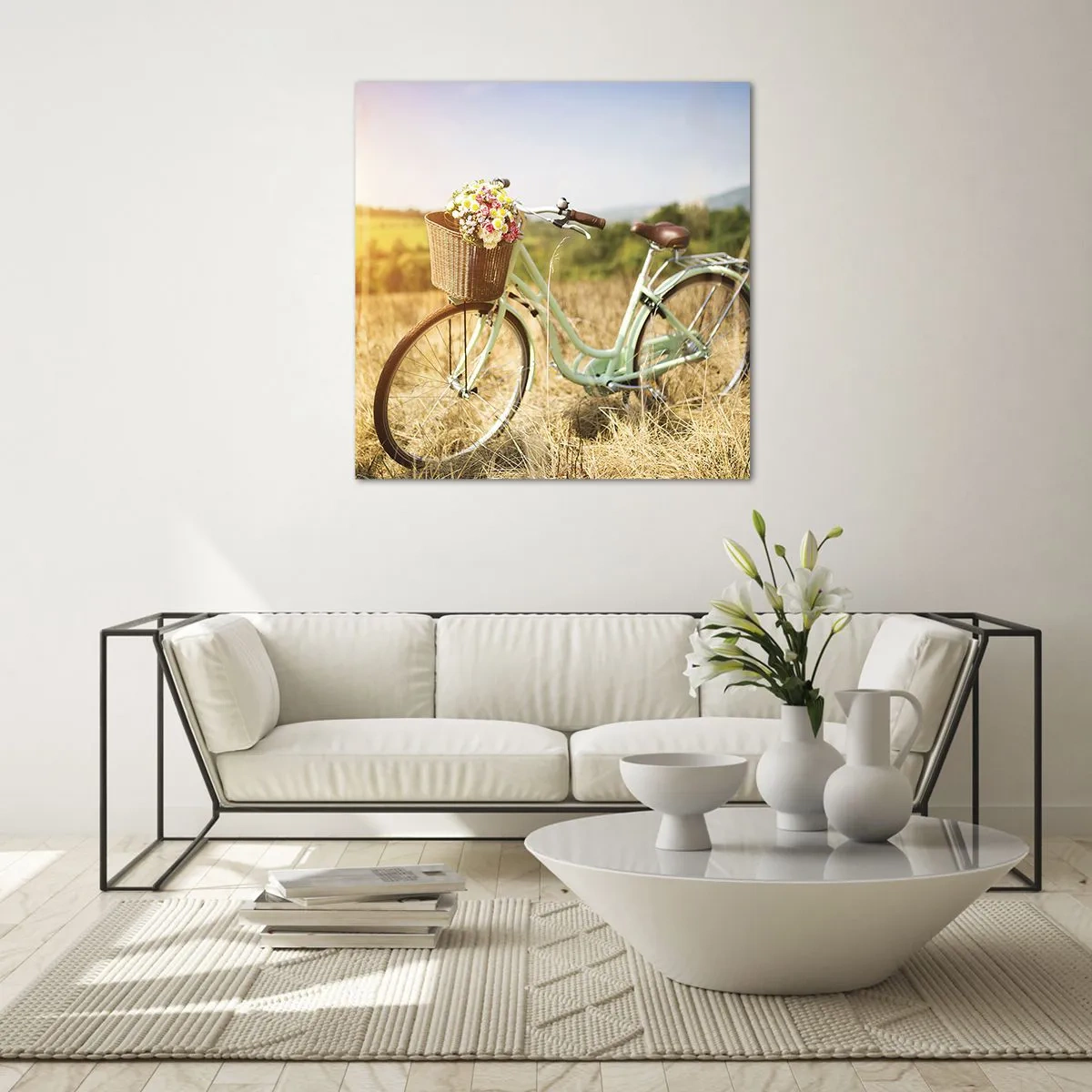 Schilderen op glas - Ik blijf hier nog even - 70x70 cm