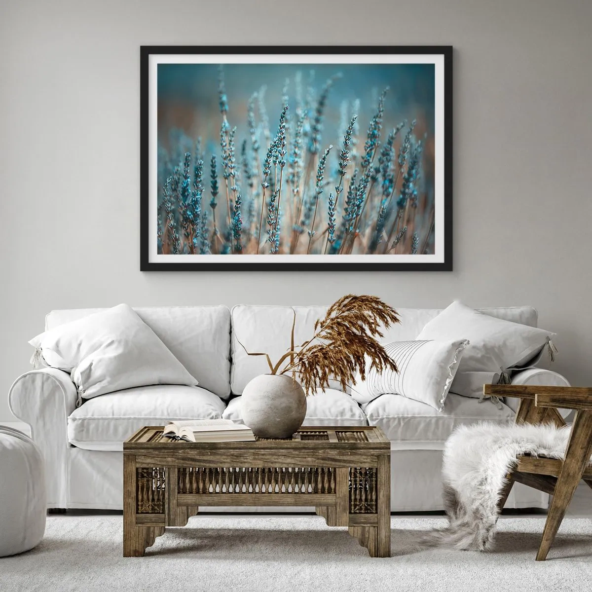 Poster in een zwarte lijst - Geurig korenveld - 70x50 cm