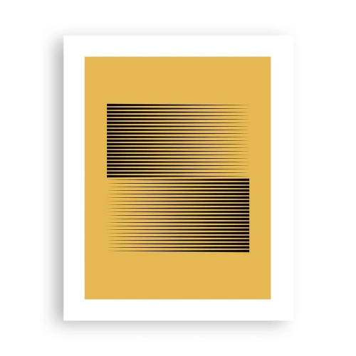 Poster - Vierkant van tegenpolen - 40x50 cm