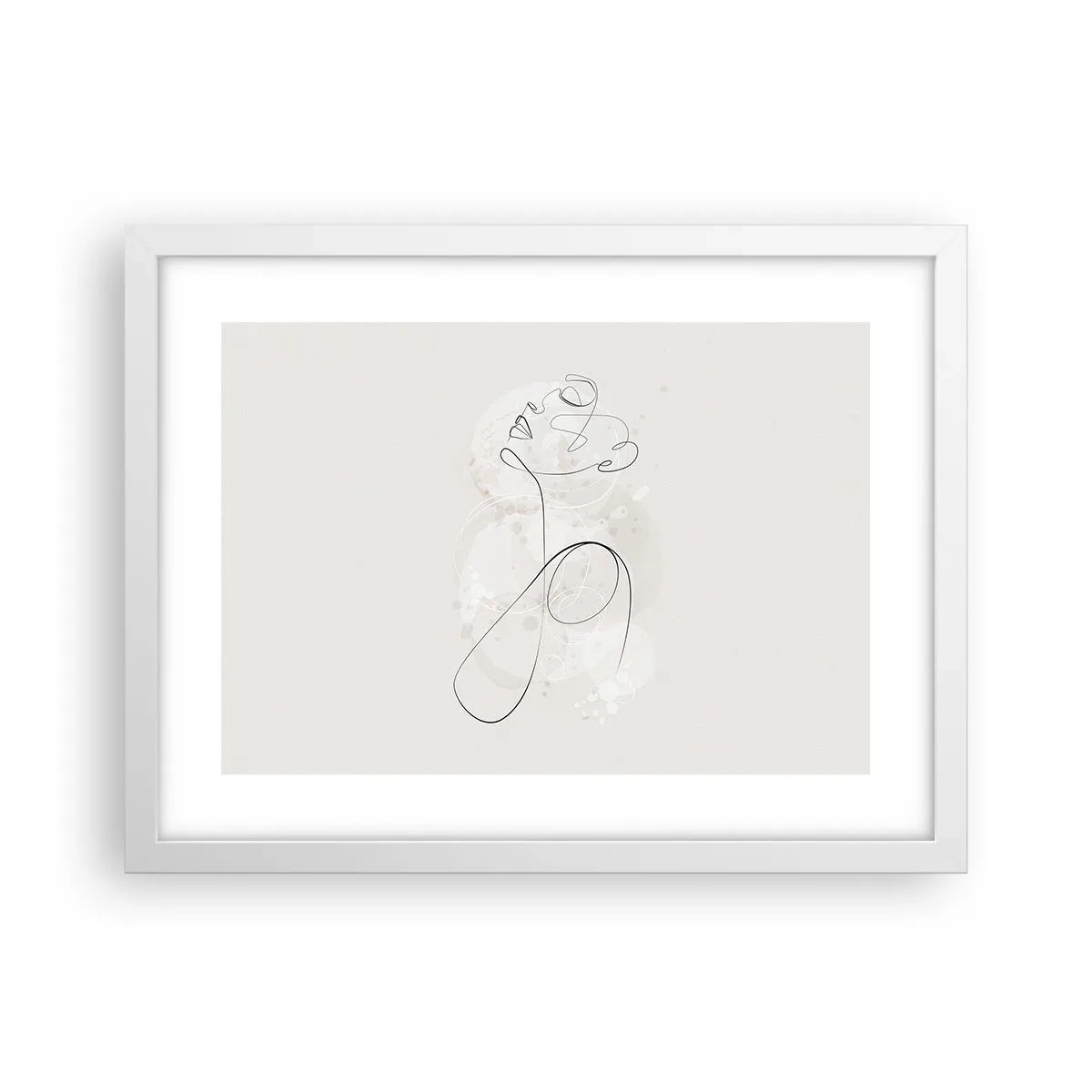 Poster in een witte lijst - De spiraal van schoonheid - 40x30 cm