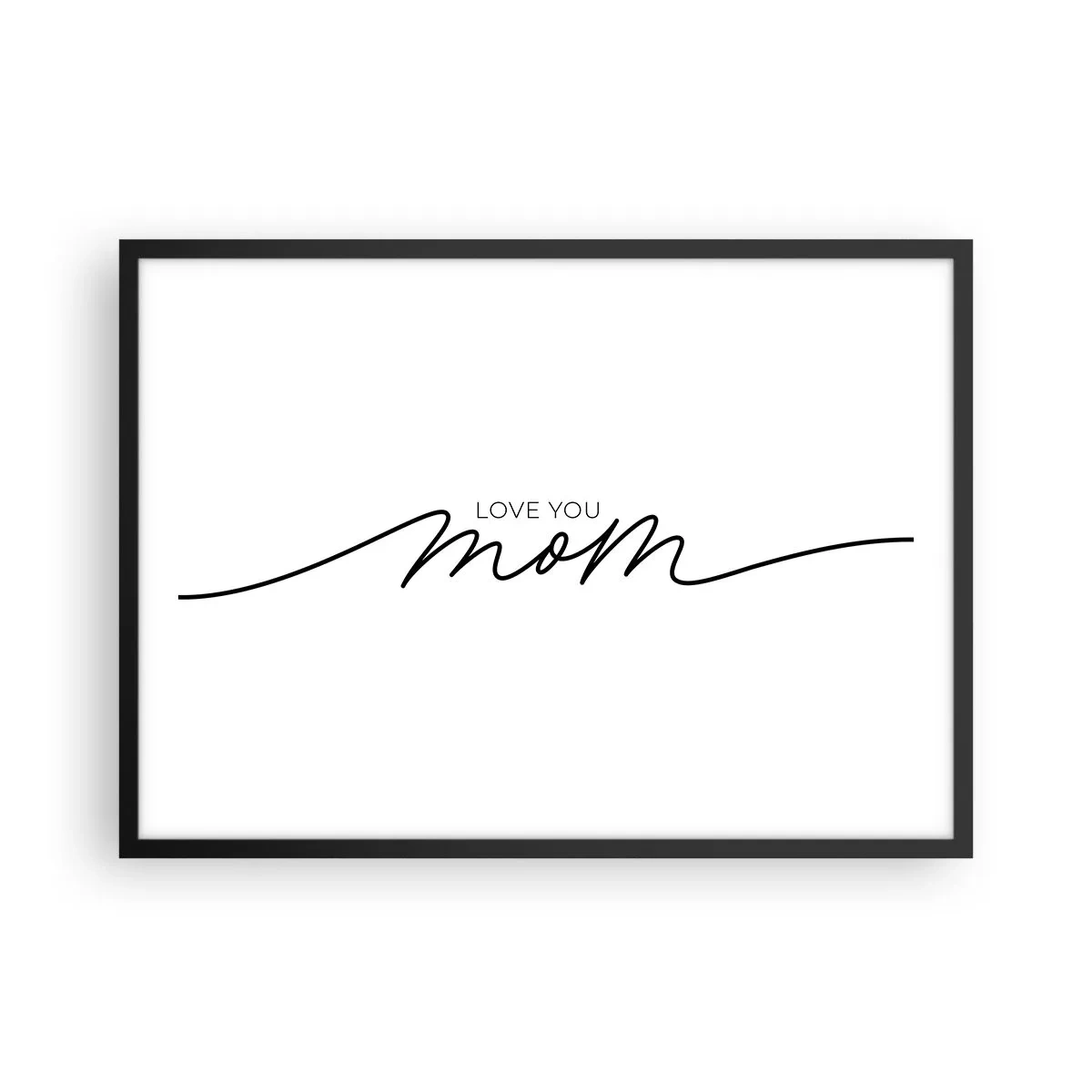 Poster in een zwarte lijst - Grote emotie - 70x50 cm