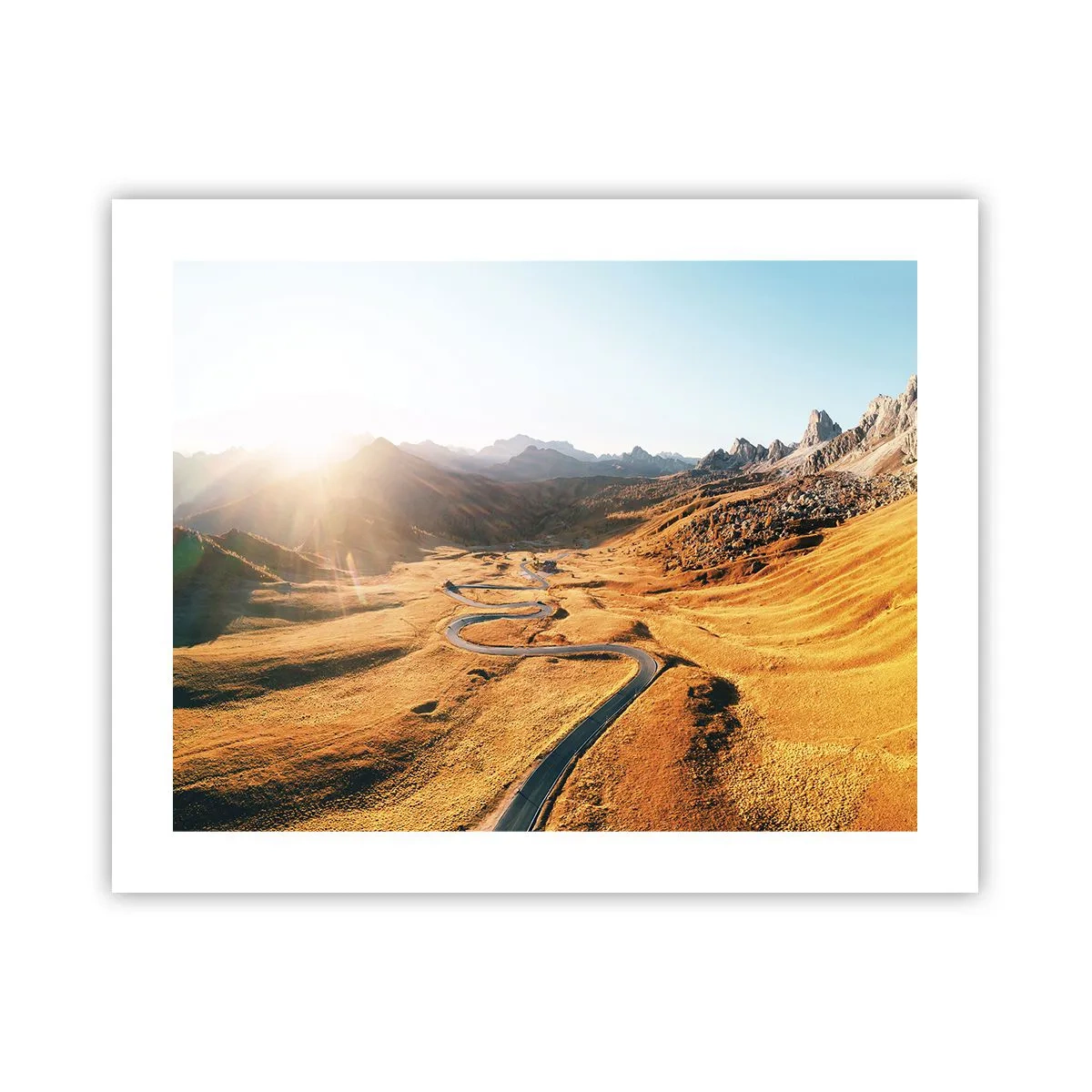 Poster - In een gouden vallei - 50x40 cm