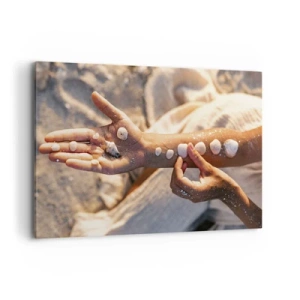 Schilderen op canvas - Schoonheid binnen handbereik - 120x80 cm