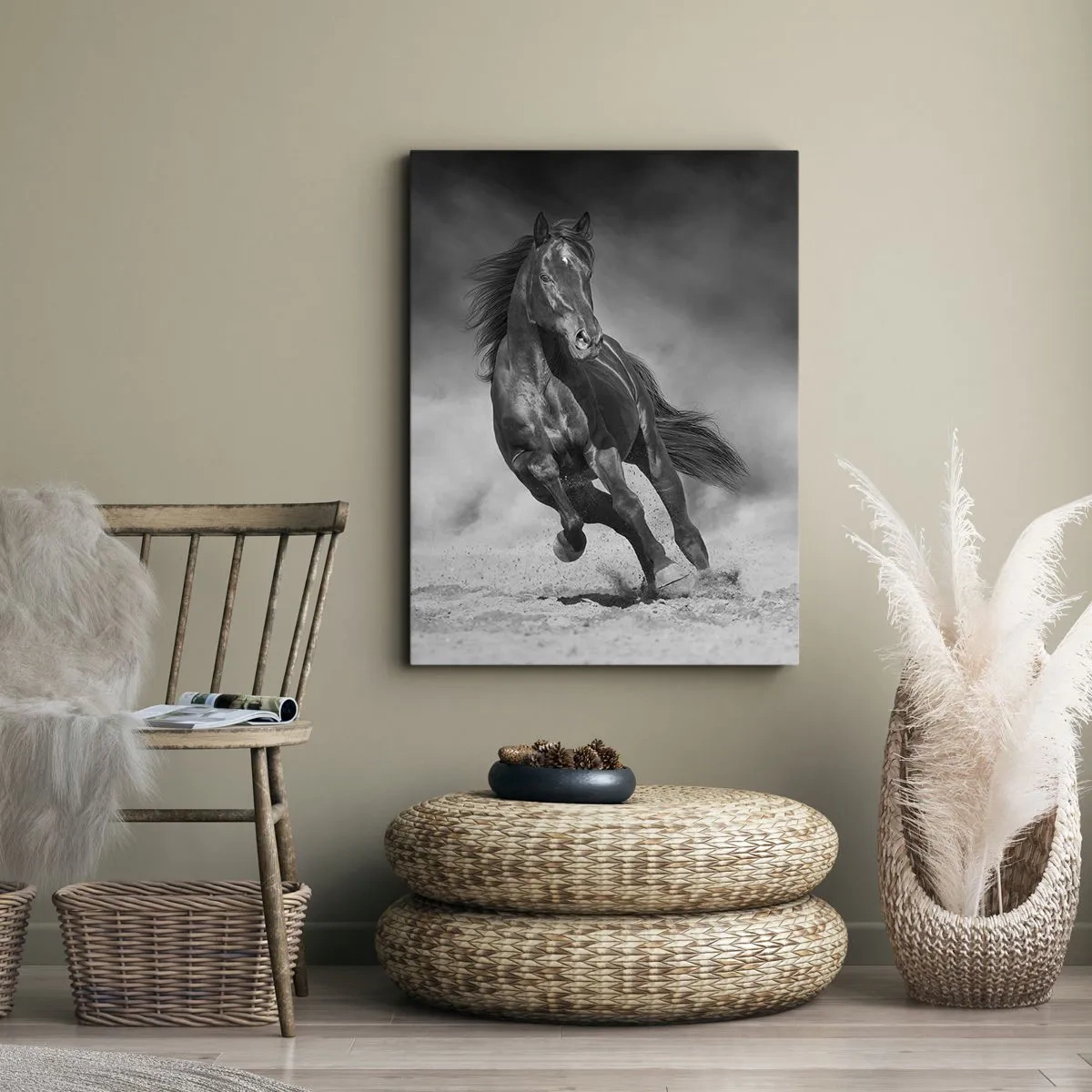 Schilderen op canvas - De emir zelf waardig - 70x100 cm